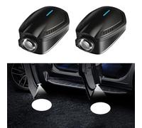 GZYZXP 2 Pièces Eclairage Porte Logo, Projecteur de Logo Car LED Projecteur, Éclairage LED Bienvenue Projection, Logo Projecteur Lumière, Chargement USB, lumière de Porte de Voiture sans Fil