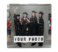 GZYZXP Enseigne en métal personnalisée, Plaque en métal personnalisée, Plaque en métal personnalisée avec Votre Message, Ajoutez Vos Propres Photos, textes, Décoration Murale, décoration d'art