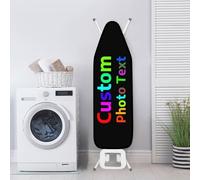 GZYZXP Personnaliser Housse Table à Repasser, avec Bande Élastique Resserrable, Thermo Reflect, Adaptée aux Fers à Vapeur, Housse de Table à Repasser réglable, Personnalisable, Cinq Tailles