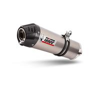 MIVV Silencieux Slip-on Oval Honda Crossrunner 2015-20 H.058.lnc Argenté Homologué