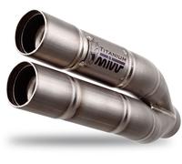 H.062.SDG - Silencieux Echappement Mivv DOUBLE GUN Titane HONDA CB 500 F (16-)