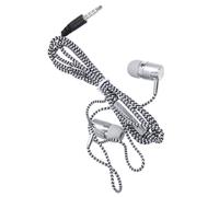 H-169 3,5 mm MP3 MP4 câblage Subwoofer cordon tressé, casque avec contrôle du fil de blé (argent)