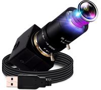 H.264 Varifocal Caméra USB 2 MP 10X Zoom Optique Webcam 5-50 mm Varifocus FHD 1080P Objectif Varifocal Webcam IMX323 Mise au point réglable 0,01 LUX Telecamera un Camera