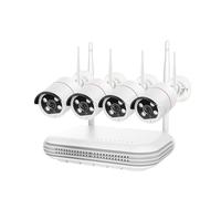 H.265 8CH 5MP CCTV sécurité NVR Kit détection de visa Couleur Vision Nocturne caméra bidirectionnelle système Surveillance sans Fil(1T,8CH NVR and 4 Camera)