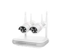 H.265 8CH 5MP CCTV sécurité NVR Kit détection de visa Couleur Vision Nocturne caméra bidirectionnelle système Surveillance sans Fil(None,8CH NVR and 2 Camera)