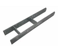 H-Armature Post-Responsables Galvanisé 116/600 MM Bretelles en H Ancrage Abri