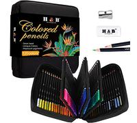 H & B 120 crayons de couleur à base d'huile,parfaits pour Dessin, Esquisse, Coloration,pour adultes,débutants et artistes professionnels