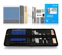 H & B 35 Pièces Kit Esquisse Professionnel Crayons Dessin Ensemble