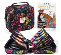 H & B Crayons de couleur pour adultes - 120 crayons de couleur à base d'huile - Crayons de couleur d'artiste avec livre de coloriage - Ensembles d'art pour adultes, artistes débutants