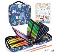 H & B Lot de 120 crayons de couleur à base d'huile avec livre de coloriage pour adultes, artistes débutants (120TK)