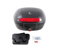 H&B Valise de Motocyclette Top Case Topcase Journey 50 Universel 49 litres Noir, Unisexe, Tourer, été