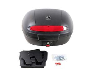 H&B Valise de Motocyclette Top Case Topcase Journey 50 Universel 49 litres Noir, Unisexe, Tourer, été