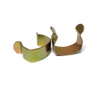 H-BOLT Clips en U en métal et plastique de qualité supérieure pour joindre les sommiers de divan et ottoman, clips en acier sûrs et durables avec revêtement en zinc antirouille (acier, lot de 2)
