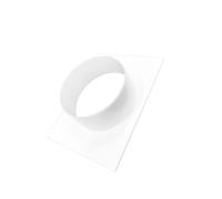 H&C VENT 150 mm / 5,90 en plastique PVC bride de tuyau droite pour système de ventilation et de chauffage HVAC Adaptateur de tuyau de conduit