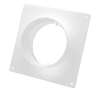 H&C VENT Bride murale 100 mm diamètre - Raccord de tuyau pour conduits de ventilation en PVC - Tube rond droit