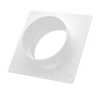 H&C VENT Bride murale 150 mm diamètre - Raccord de tuyau pour conduits de ventilation en PVC - Tube rond droit