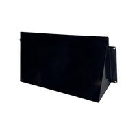 H&C VENT Cache Aération Murale Façade Métal Anthracite 250mm x 120 │ Grille Aération Vide Sanitaire Bouche VMC Hygroréglable │ Grille de Ventilation Extérieure │ Grille d’aération intérieure Protégée
