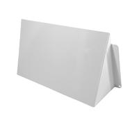 H&C VENT Cache Aération Murale Façade Métal Blanc 250 x 120mm │ Grille Aération Vide Sanitaire │ Bouche VMC Hygroréglable │ Grille de Ventilation Extérieure │ Grille d’aération intérieure Protégée