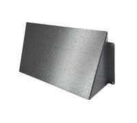 H&C VENT Cache Aération Murale Façade Métal Galvanisé 250 x 120mm │ Grille Aération Vide Sanitaire │ Bouche VMC Hygroréglable │ Grille de Ventilation Extérieure │ Grille d’aération intérieure Protégée