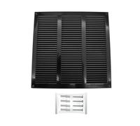 H&C VENT Grille Aeration Noir 300x300mm avec Moustiquaire │ Evacuation Caches Tuyau Ventilateur │ d'Extraction Ventialtion │ Exterieur Interieur │ Gaine Cache Extracteur d'air VMC │ Climatiseur Seche