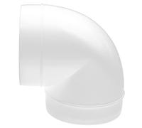 H&C VENT Raccord coudé à 90 degrés pour ventilation │ Adaptateur pour conduit rond │ Évent d'air en plastique │ Conduit flexible ou rigide en PVC │ Raccord pour tuyau flexible