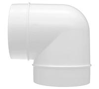 H&C VENT Tuyau Coudé à 90° - Évacuation d'Air et Ventilation 150 mm - En Plastique Pour Hotte Aspirante - Tube Coudé