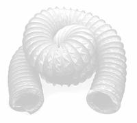 H&C VENT Tuyau flexible en PVC pour gaz d'échappement conduit d'air Ø 125 mm 6m - Sortie de ventilation Tuyau flexible pour climatisation, système d'alimentation en air chaud