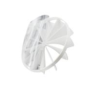 H&C VENT Volet arrière pour ventilateur de ventilation │ Obturateur de refoulement de 125 mm │ Ventilateur extracteur de salle de bain │ Valve anti-retour │ Valve unidirectionnelle │ Ventilateur de