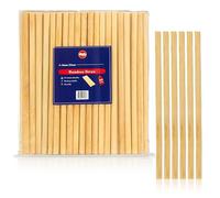 H&Co Premium 25 Pailles en Bambou Biodégradables 20 cm Respectueux de l'environnement (Lot de 25)