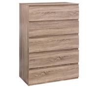 H confort xl 5five - Commode 5 tiroirs dolo Effet Bois Naturel