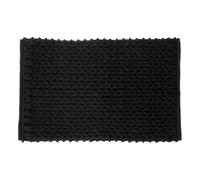 FIVE Simply Smart - Tapis Salle de Bain Tissé Épais 50x75cm Noir Khôl Noir