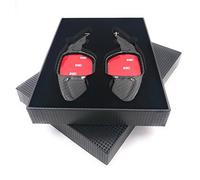 H-Customs bascule Shift Paddle Extension Palettes de Commande en carbone réel pour Leon 5F, auch Cupra TYPE A REAL CARBON