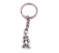 H-Customs Clown Circus Manege Keychain Pendentif en métal argenté