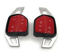 H-Customs DSG bascule Shift Paddle Extension Palettes de Commande Alu argent Compatible avec: 2006-2012 A1-A6, S, RS, TT, Q/Type B!