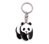 H-Customs Panda Bear on 4 Pattes Porte-clés Pendentif en métal argenté