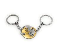 H-Customs pendentif partenaire or argent chat coeur amour porte-clés pendentif argent