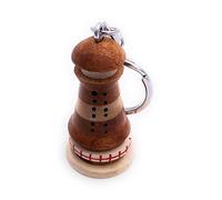 H-Customs Phare Seafaring Bois Noble Pendentif Trousseau à la Main