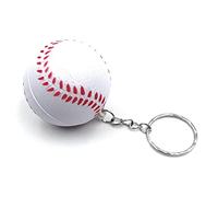 H-Customs Porte-clés balle de baseball - Blanc