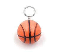 H-Customs Porte-clés en forme de ballon de basket-ball - Marron