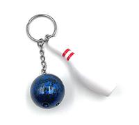 H-Customs Porte-clés en forme de boule de bowling - Bleu