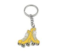 H-Customs Porte-clés en forme de chaussures de roller jaune, jaune, taille unique
