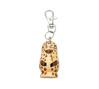 H-Customs Porte-clés girafe en forme de matriochka en bois beige, beige, taille unique