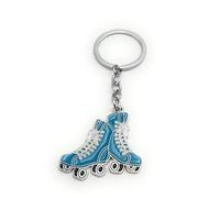 H-Customs Porte-clés pendentif patins à roulettes en métal bleu
