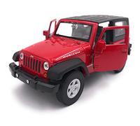 H-Customs Welly Jeep Wrangler Rubicon modèle de Voiture de Voiture Produit LICENCIÉ 1: 34-1: 39 Rouge à