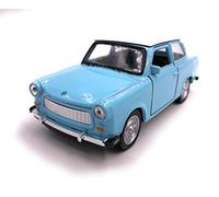 H-Customs Welly Trabant Trabi Model Car Auto Produit LICENCIE 1: 34-1: 39 Bleu/Blanc