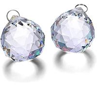 H&D HYALINE & DORA 40mm Boule de Cristal Prisme Verre Arc-en-Ciel Sun Catcher décoration de fenêtre Suspendue, Lot de 2
