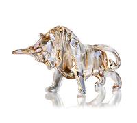 H & D HYALINE & DORA Charme et Chanceux FengShui Cristal Statues Wall Street Bull Figurine Sculpture Bureau À Domicile Bureau Décoratif Ornement