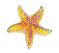 H&D HYALINE & DORA Étoile de mer miniature en verre soufflé ambré - Figurine de collection - Petite étoile de mer en verre soufflé pour tables, bureaux et décoration d'intérieur