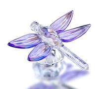 H&D HYALINE & DORA Figurine de collection en cristal faite à la main en forme de libellule en verre pour table Violet