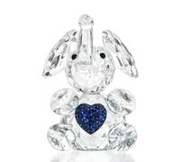 H&D HYALINE & DORA Figurine éléphant en cristal faite à la main - Figurines d'animaux de collection - Cadeaux de collection pour les amoureux des animaux